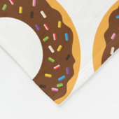 Chocolade Sprinkle Donuts Fleece Blanket (Hoek)