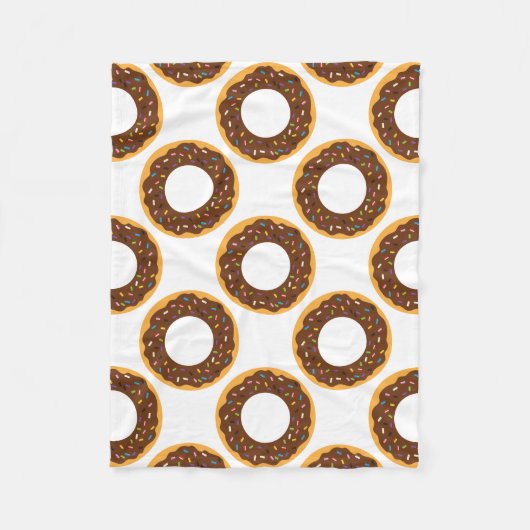 Chocolade Sprinkle Donuts Fleece Blanket (Voorkant)