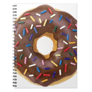 Chocolade Sprinkle Doughnut Notitieboek