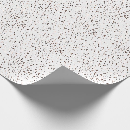 Chocolade sprinkle patroon cadeaupapier (Hoek)