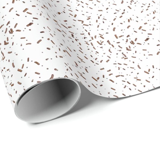 Chocolade sprinkle patroon cadeaupapier (Rol Hoek)