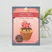 Chocolade Sprinkles Baby Sprinkle Invitation Kaart (Staand voorkant)