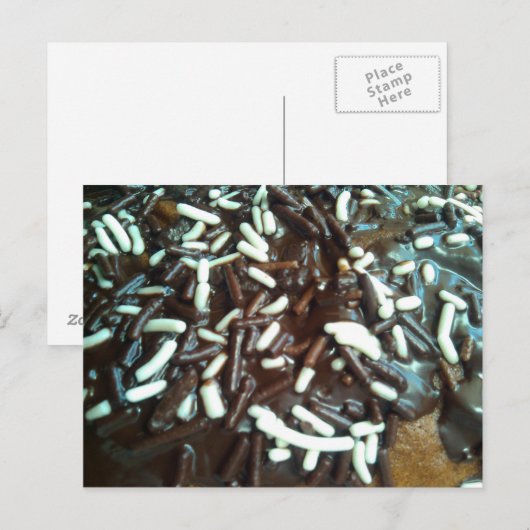 Chocolade Sprinkles Briefkaart (Voorkant / Achterkant)