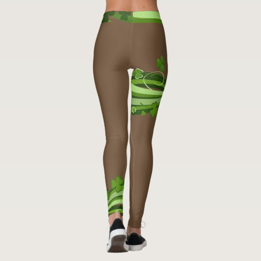 Chocolade St Patrick's Day Leggings Patrick Pants (Achterkant)