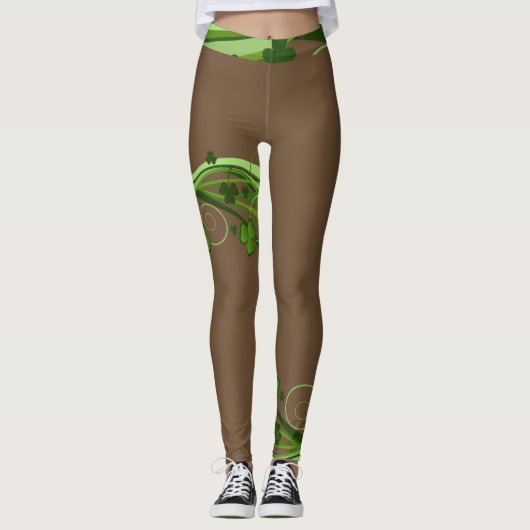 Chocolade St Patrick's Day Leggings Patrick Pants (Voorkant)