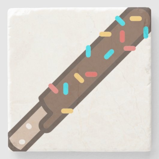 chocolade stenen onderzetter (Voorkant)