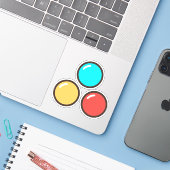 chocolade sticker (Laptop met iPhone)