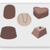 Chocolade Sticker (Voorkant)