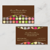 Chocolade Stippen/DIY achtergrondkleur Visitekaartje (Voorkant / Achterkant)