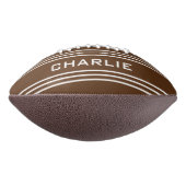 Chocolade Stripes aangepast monogram football (Gedraaid 90)