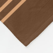 Chocolade Stripes aangepaste tekstdekens Fleece Deken (Hoek)