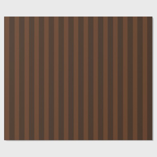 Chocolade Stripes Wrapping Paper Cadeaupapier (Vlak)