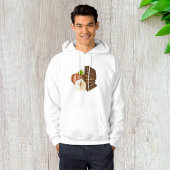 Chocolade Stukken Mannen Hoodie