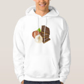 Chocolade Stukken Mannen Hoodie (Voorkant)