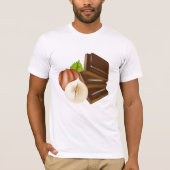 Chocolade stukken Mannen T-shirt (Voorkant)