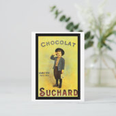 Chocolade Suchard 3 Vintage Ad Boy Briefkaart (Staand voorkant)