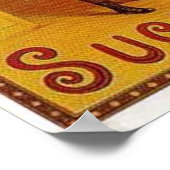 Chocolade Suchard Vintage Ad Poster (Hoek)