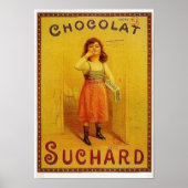 Chocolade Suchard Vintage Ad Poster (Voorkant)