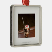 Chocolade sundae metalen ornament (Rechts)