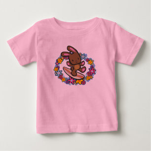 Chocolade Surfing Bunny Peuter T-shirts
