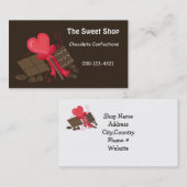 Chocolade Sweet Shop Visitekaartje (Voorkant / Achterkant)