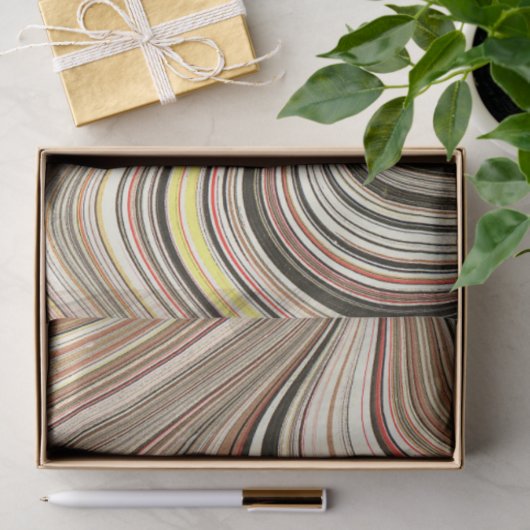 Chocolade Swirl Marble Agate Gift Wissue Tissuepapier (Geschenk)