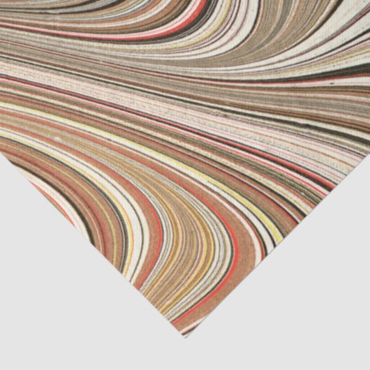 Chocolade Swirl Marble Agate Gift Wissue Tissuepapier (Detail)