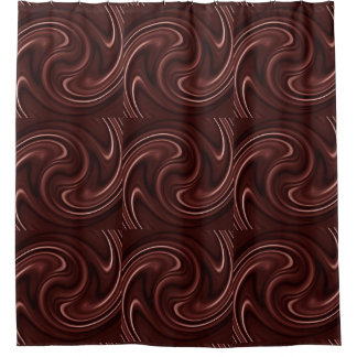 Chocolade Swirl Shower Curtain Douchegordijn