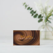 Chocolade Swirl-Visitekaartje Visitekaartje (Staand voorkant)