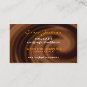 Chocolade Swirl-Visitekaartje Visitekaartje (Achterkant)