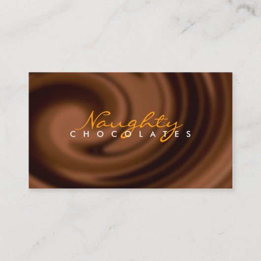 Chocolade Swirl-Visitekaartje Visitekaartje (Voorkant)