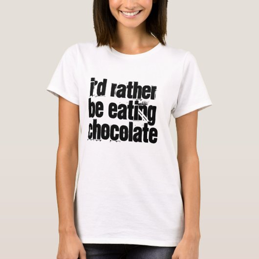 Chocolade T-shirt (Voorkant)