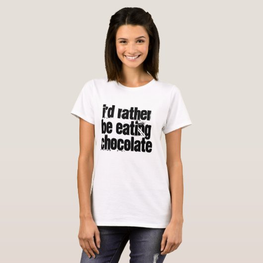 Chocolade T-shirt (Voorkant volledig)