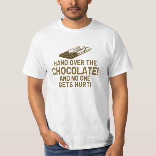 Chocolade T-shirt (Voorkant)