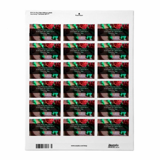 Chocolade taart decoreren etiket (Full Sheet)