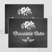 Chocolade Taart Dessert Tafel Teken Krijtbord Briefkaart (Voorkant / Achterkant)