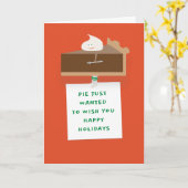 Chocolade taart vakantie kaart (Gele Bloem)