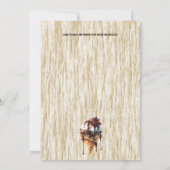 Chocolade taartfeest kinder zomerse verjaardagsdes kaart (Achterkant)