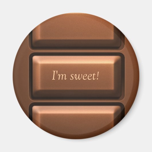 Chocolade Tablet Magneet (Voorkant)