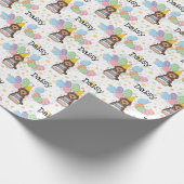 Chocolade Tan Cockapoo Cavapoo Hond Verjaardag Cadeaupapier (Hoek)