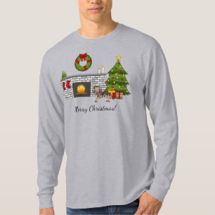 Chocolade & Tan Dapple Kortharige Dachshund - Kers T-shirt