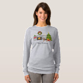 Chocolade & Tan Dapple Kortharige Dachshund - Kers T-shirt (Voorkant volledig)
