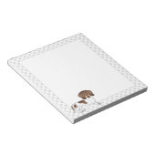 Chocolade & Tan Pied Korthaar Dachshond & Pootafdr Notitieblok (Schuin)