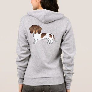 Chocolade & Tan Pied Kortharige Dachshund Mooie Ho Hoodie