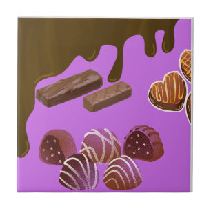Chocolade tegels tegeltje