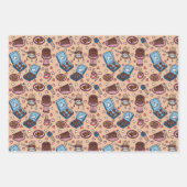 Chocolade thema cute inpakpapier vellen (Voorkant 2)
