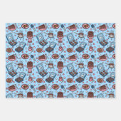 Chocolade thema cute inpakpapier vellen (Voorkant)