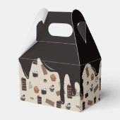 Chocolade Thema Patroon Feestje  Bedankdoosjes (Achterkant)