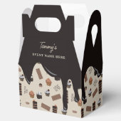 Chocolade Thema Patroon Feestje  Bedankdoosjes (Geopend)