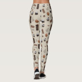 Chocolade thema patroon leggings (Achterkant)